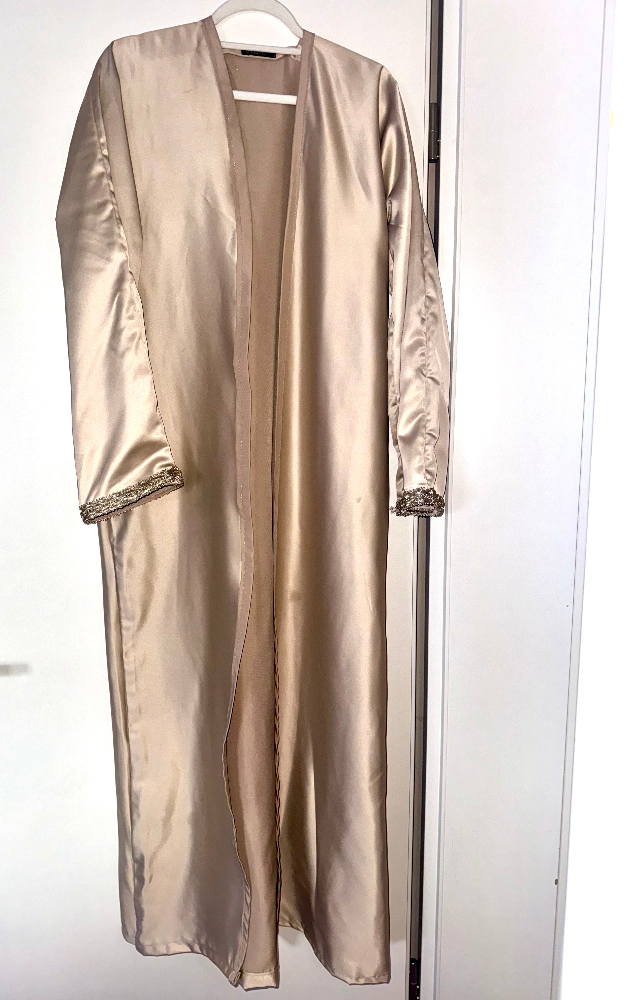 Champagne coloured abaya