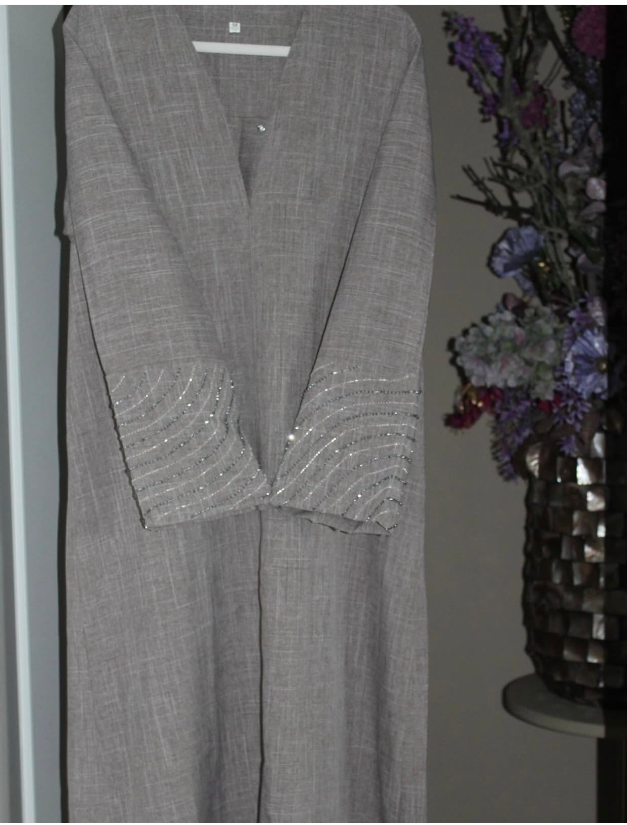 Brown Grey Abaya