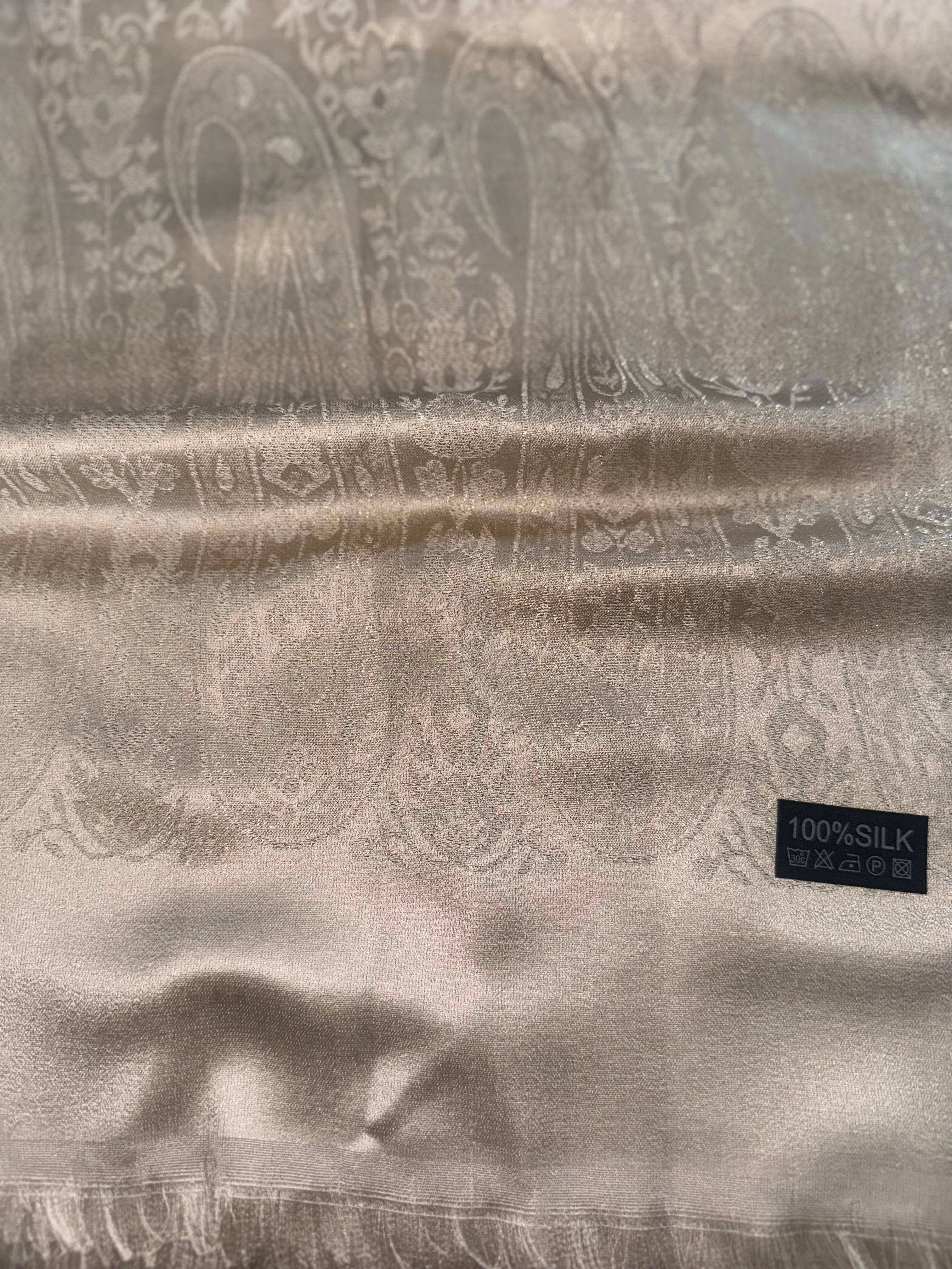 100 SILK SCARF WOVEN SILK SHAWL