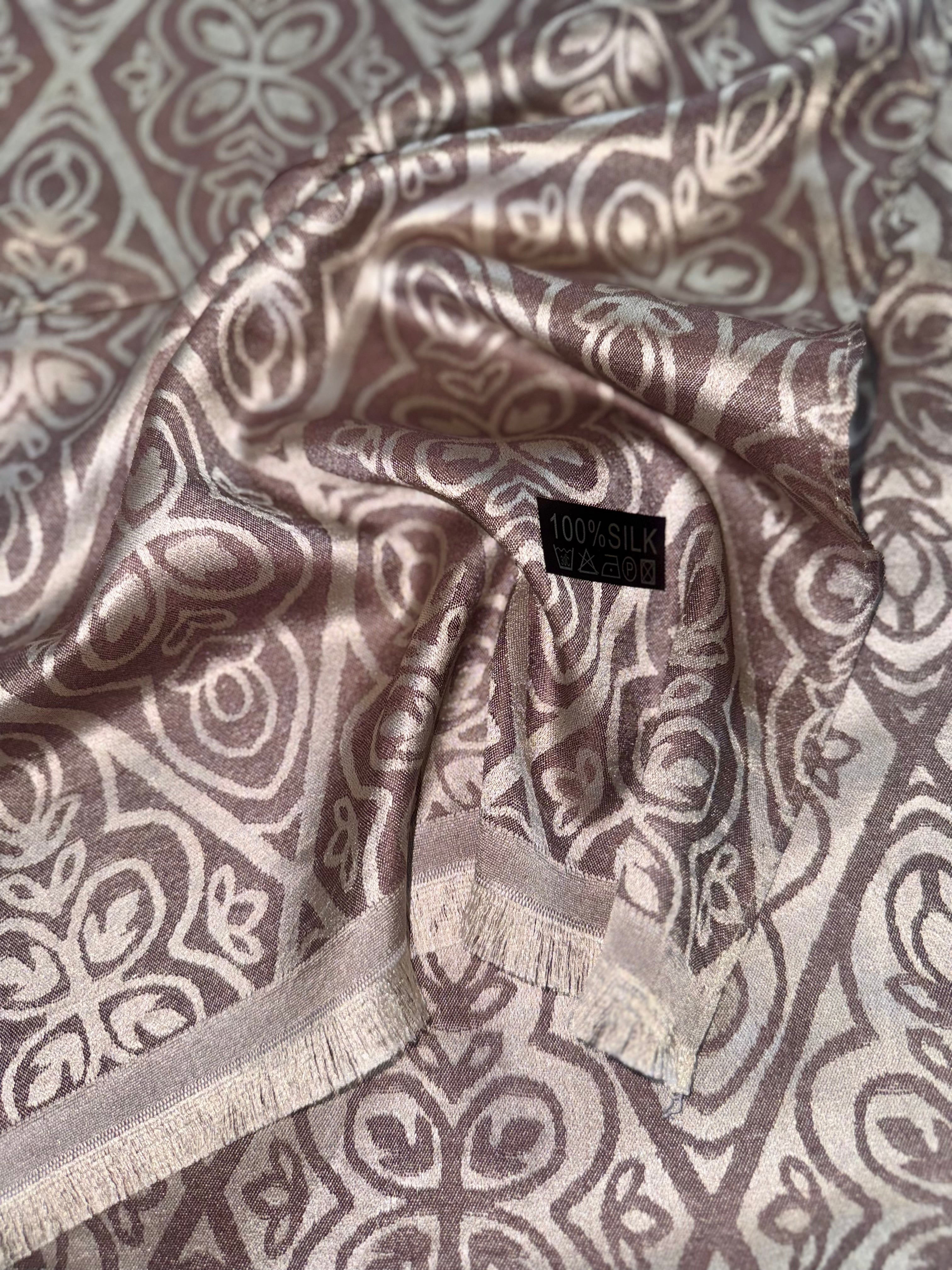 100 SILK WOVEN SCARF