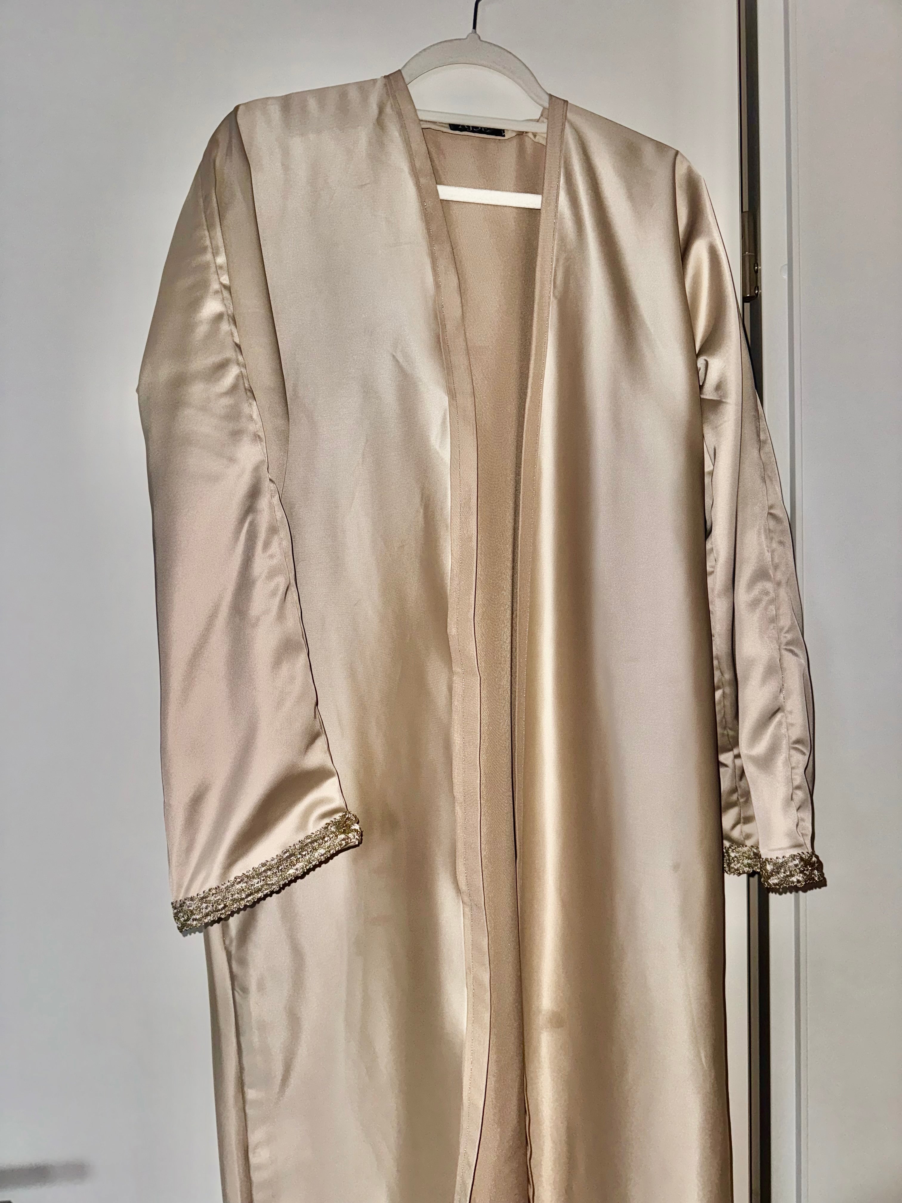 Champagne coloured abaya