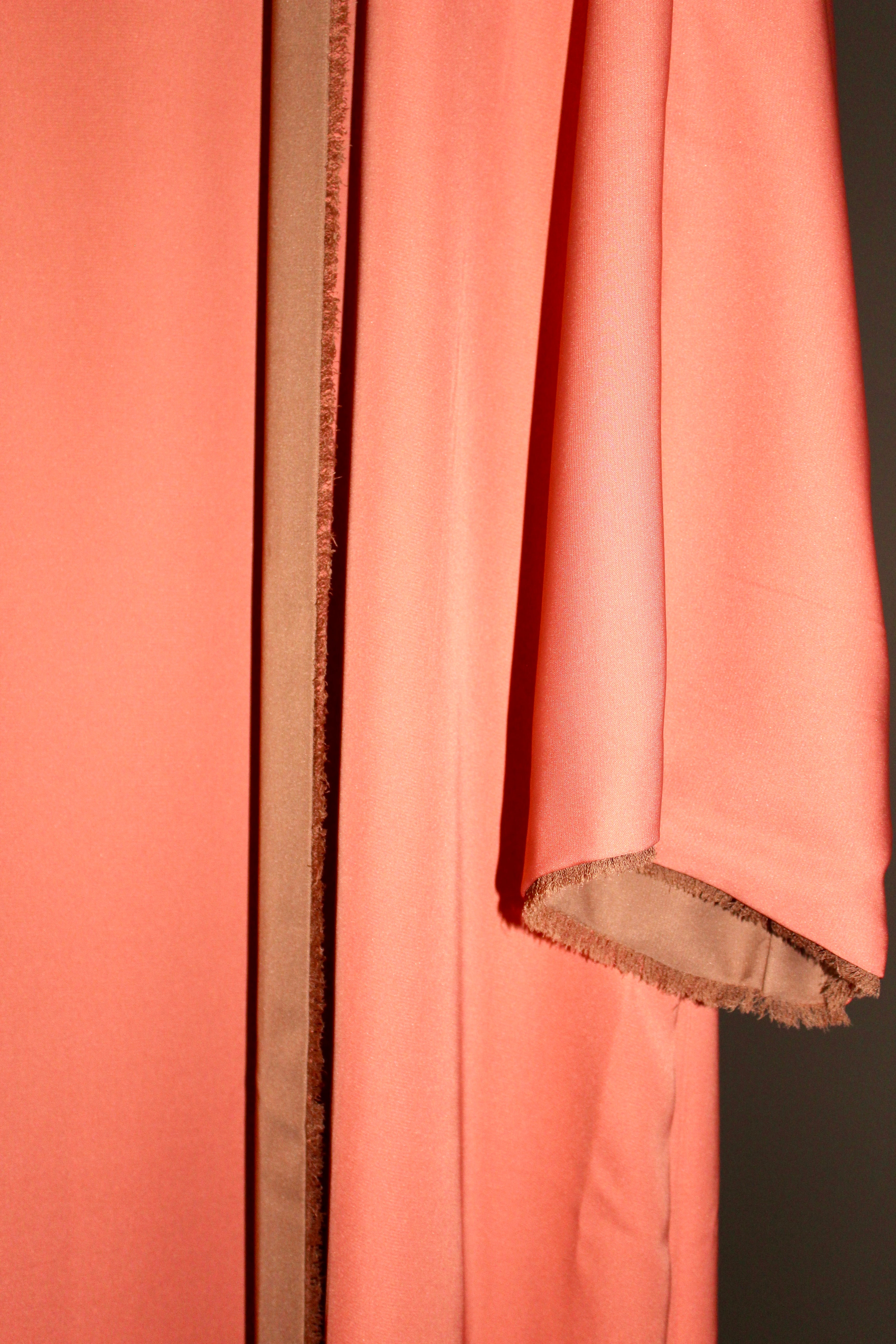 Orange brown two sided abaya